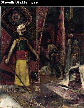 unknow artist Arab or Arabic people and life. Orientalism oil paintings  385